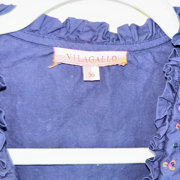 Vilagallo Eliza Dress- Navy - Picture 13 of 15